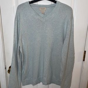 Banana Republic Soft Blue V-Neck Sweater